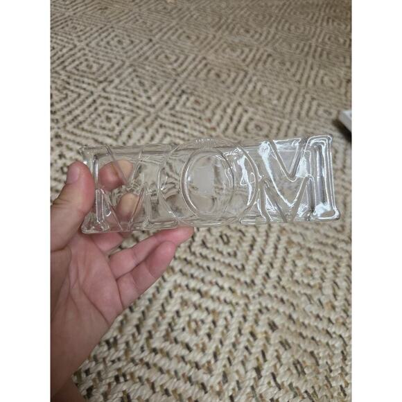 Fostoria for Avon MOM Glass Paperweight Picture Frame Mothers Day Crystal VTG - Picture 4 of 14